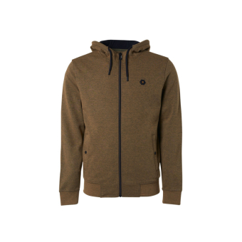 No Excess, Sweater full zip hood olive