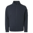 No Excess, sweater full zip high neck jacuard airforce